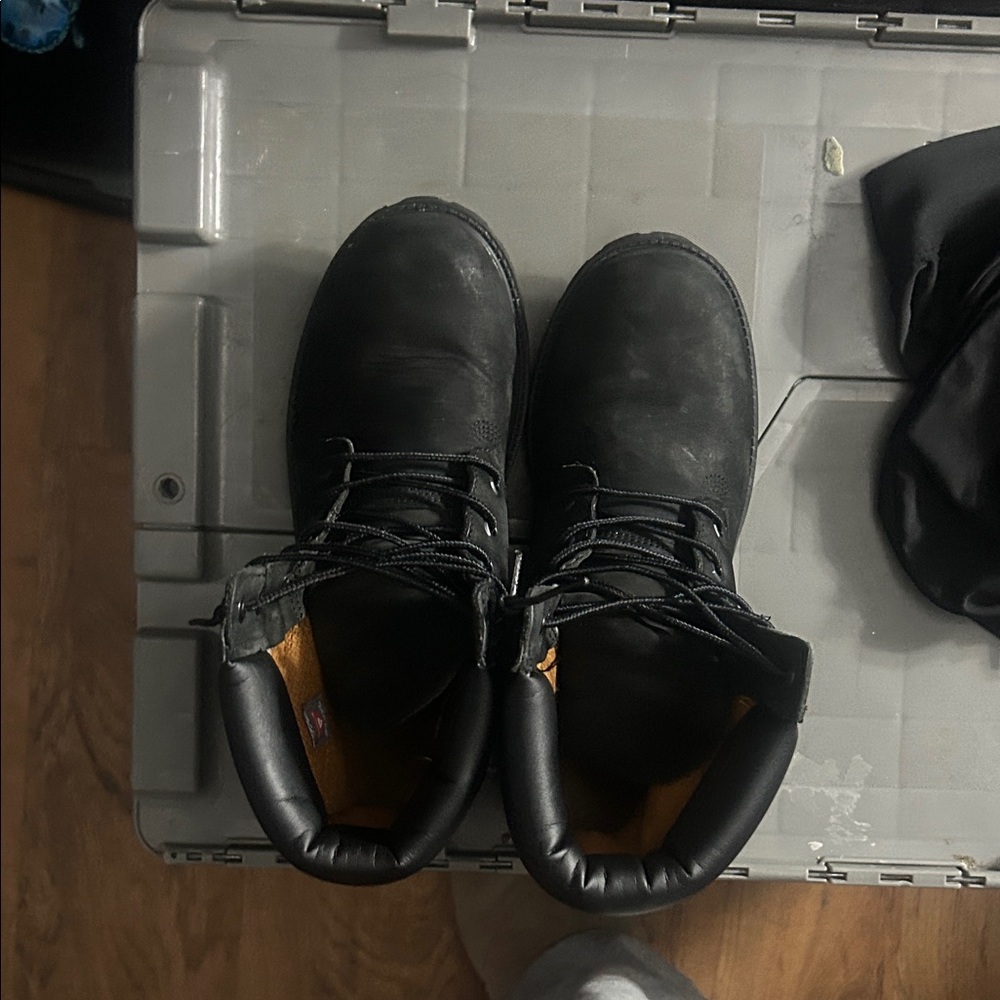 Timberland Men's Black Leather Boots
